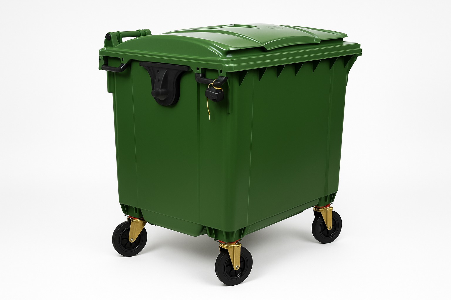 Carro 65-1000 Verde Para Residuos Con Ruedas x 1000 lts