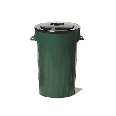 Recipiente 71-0456 para residuos con tapa y manijas 85 L (470x470x700 mm)