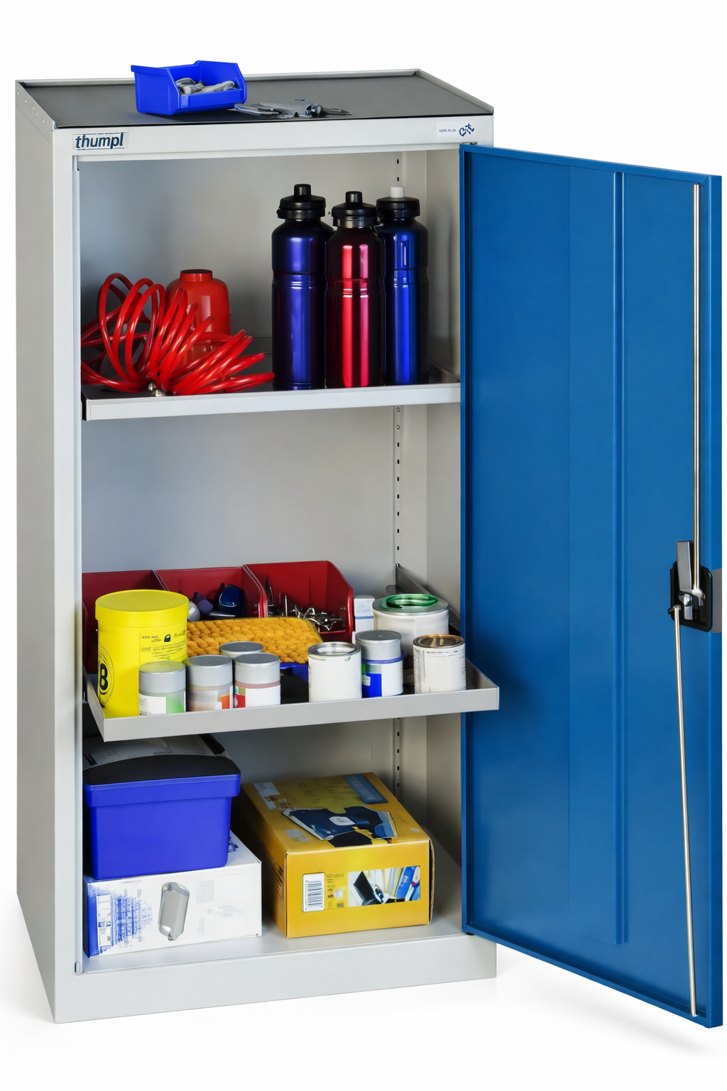 Armario 09-9030 bajo con bandejas extraibles.