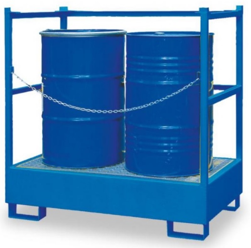 Rack 09-7001 para 2 tambores, con barandas