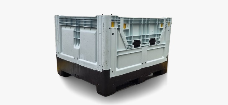 Bin Cerrado Plegable C/Doble Puerta de Inspección 50-3603 C/Traversas