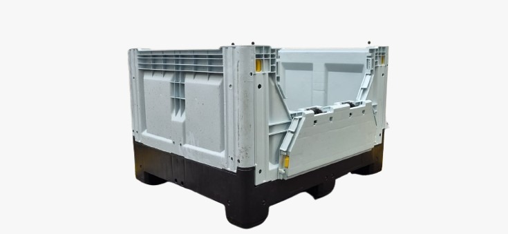 Bin Cerrado Plegable C/Doble Puerta de Inspección 50-3603 C/Traversas - Imagen 2