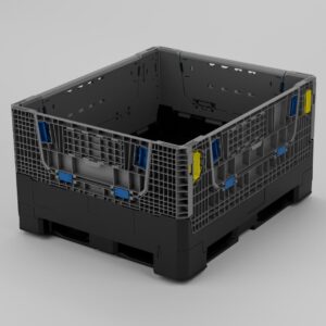 Bin Ventilado Plegable 76-0650 C/Traversas C/2 Puertas de Inspeccion