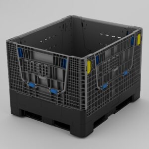 Bin Ventilado Plegable 76-0860 C/Traversas C/2 Puertas de Inspeccion