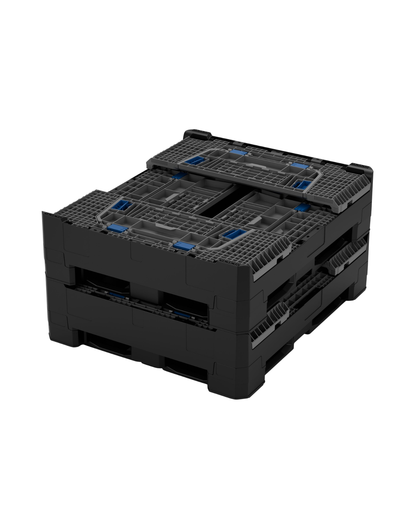 Bin Semi Cerrado Plegable 76-0650 C/Traversas C/2 Puertas de Inspeccion - Imagen 3