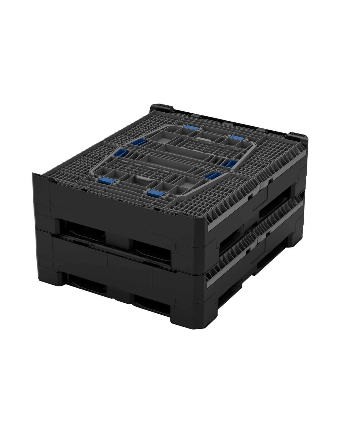 Bin Semi Cerrado Plegable 76-0860 C/Traversas C/2 Puertas de Inspeccion - Imagen 2